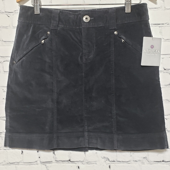 Athleta NWT Sz 8 Roseville Skirt Grey - Picture 7 of 13